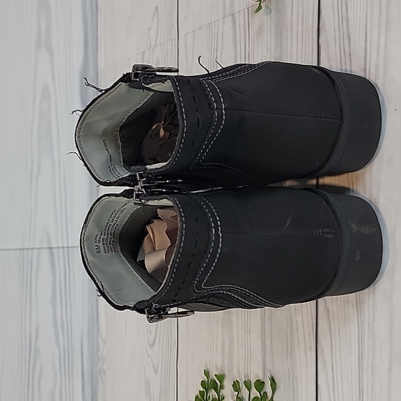 JSport By Jambu Jenna Women's Black Ankle Boots Double Zip Womens Size 8M - Picture 5 of 10